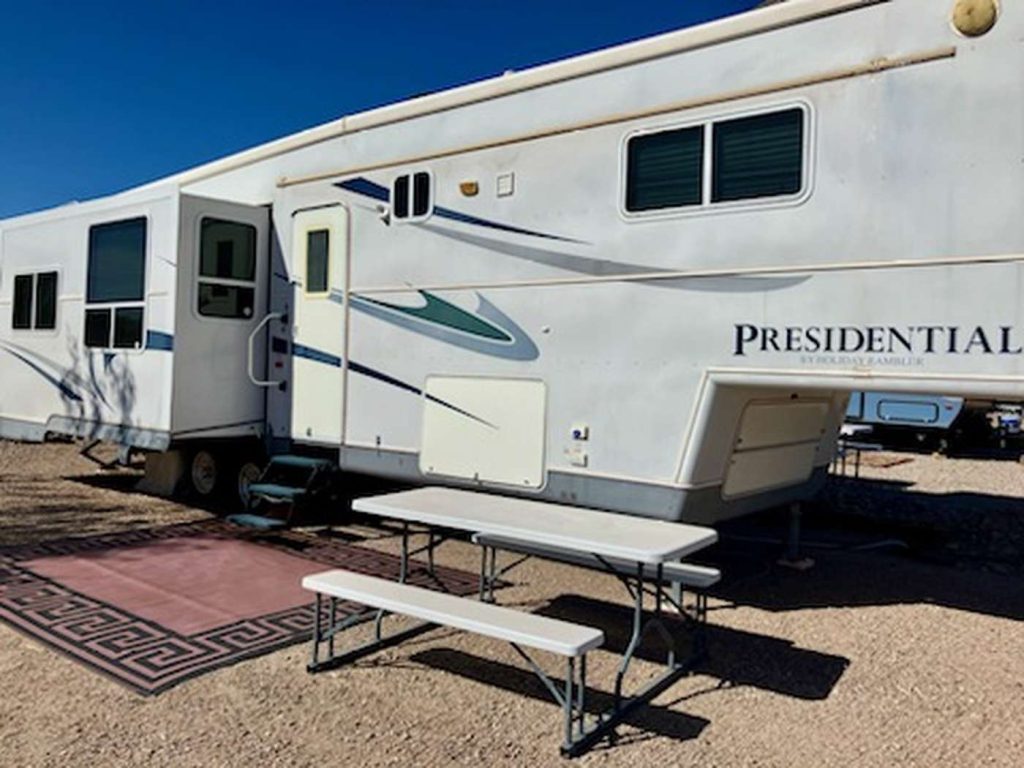 Presidential RV for rent at Desert View RV Park